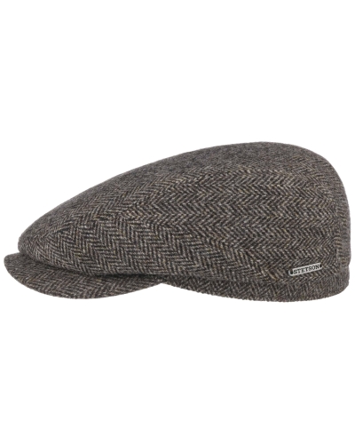 Stetson Driver cap wool herringbone antra-melange