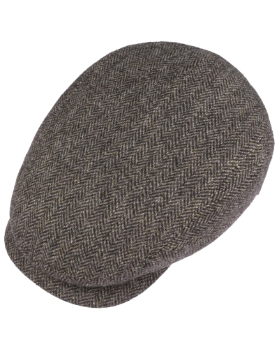 Stetson Driver cap wool herringbone antra-melange