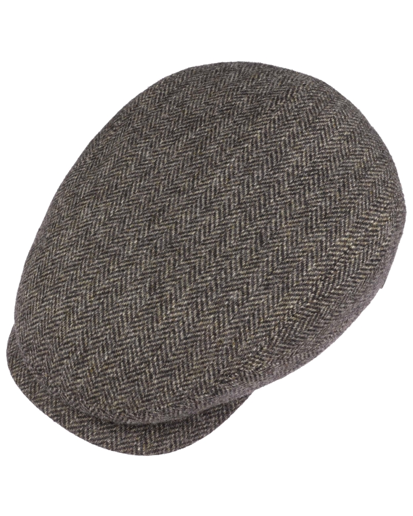 Stetson Driver cap wool herringbone antra-melange