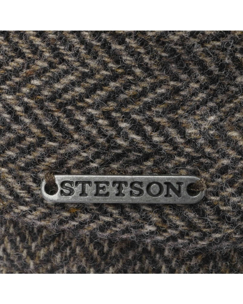 Stetson Driver cap wool herringbone antra-melange