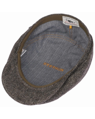 Stetson Driver cap wool herringbone antra-melange