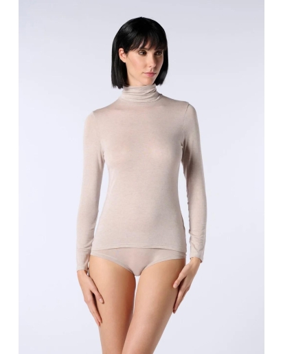 OROBLU Oroblu Perfect line cashmere turtle neck long sleeve