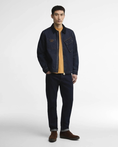 Barbour International Steve McQueen radial overshirt indigo
