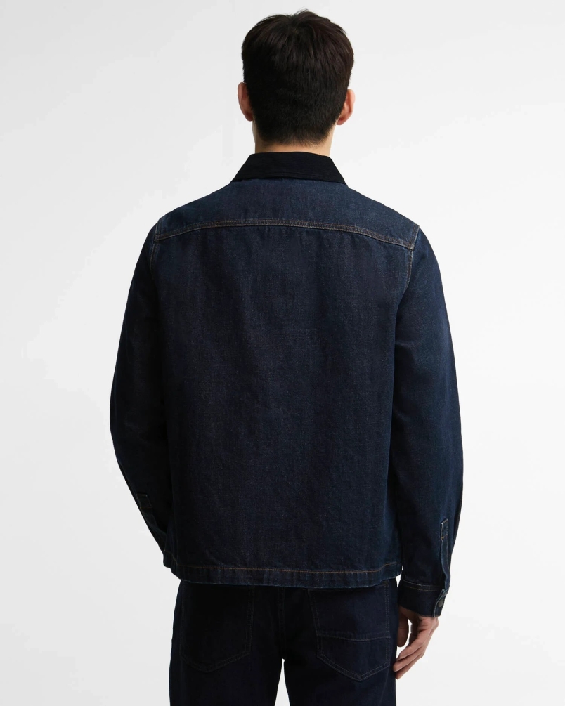 Barbour International Steve McQueen radial overshirt indigo