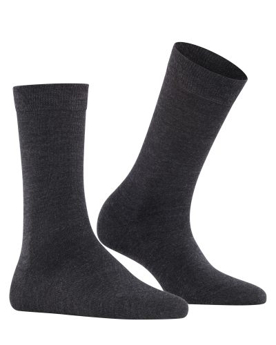 Falke Softmerino dames sokken anthra.melange