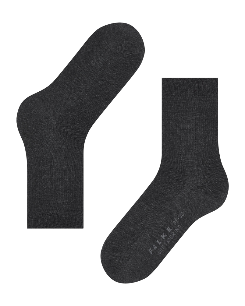 Falke Softmerino dames sokken anthra.melange