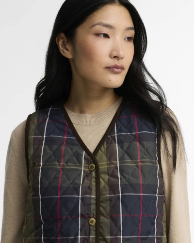 Barbour Tartan reimagined icons reversible tartan liner olive/classic