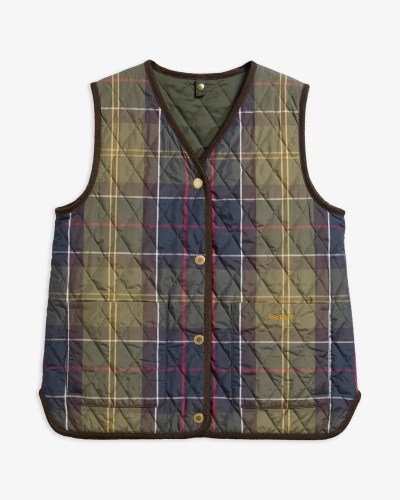 Barbour Tartan reimagined icons reversible tartan liner olive/classic