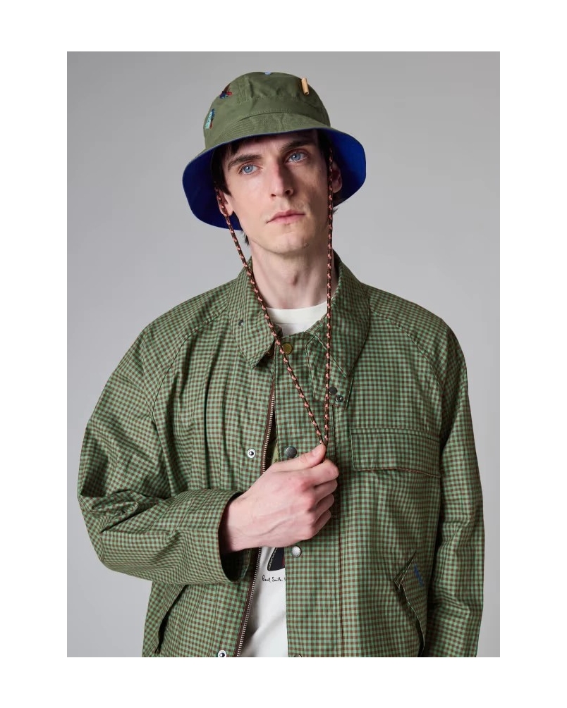 Barbour x Paul Smith Bucket hat khaki khaki
