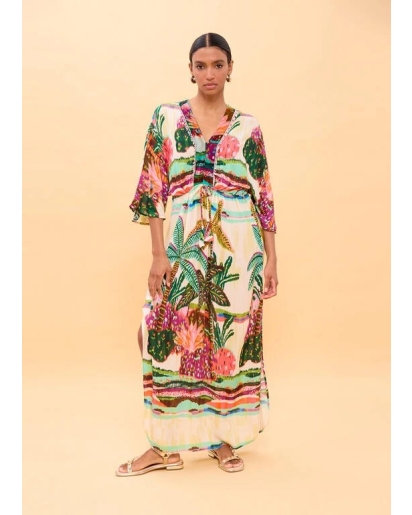 LOLA CASADEMUNT Lola Casademunt Palm tree print dress