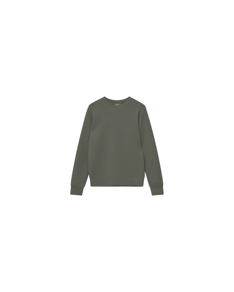 Mos Mosh Gallery Abel Crew Neck Sweat dark army green