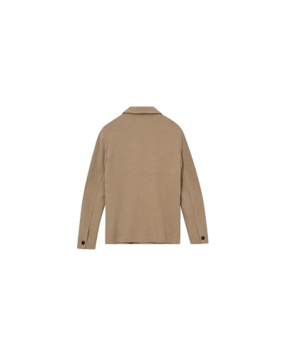 Mos Mosh Gallery Austin knit overshirt dune dune