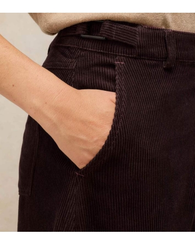 White Stuff Albie Midi Skirt dark brown