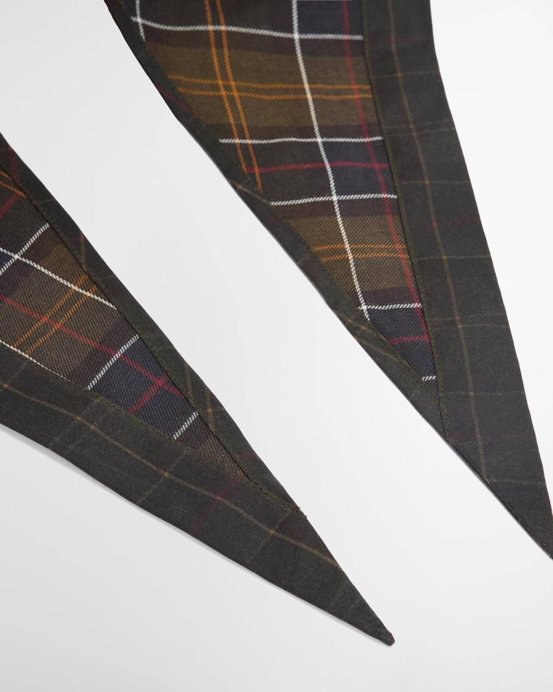 Barbour Arlene waxed headscarf classic tartan