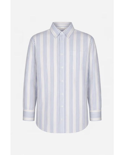 Camilla Pihl Bibi crepe shirt blue stripe