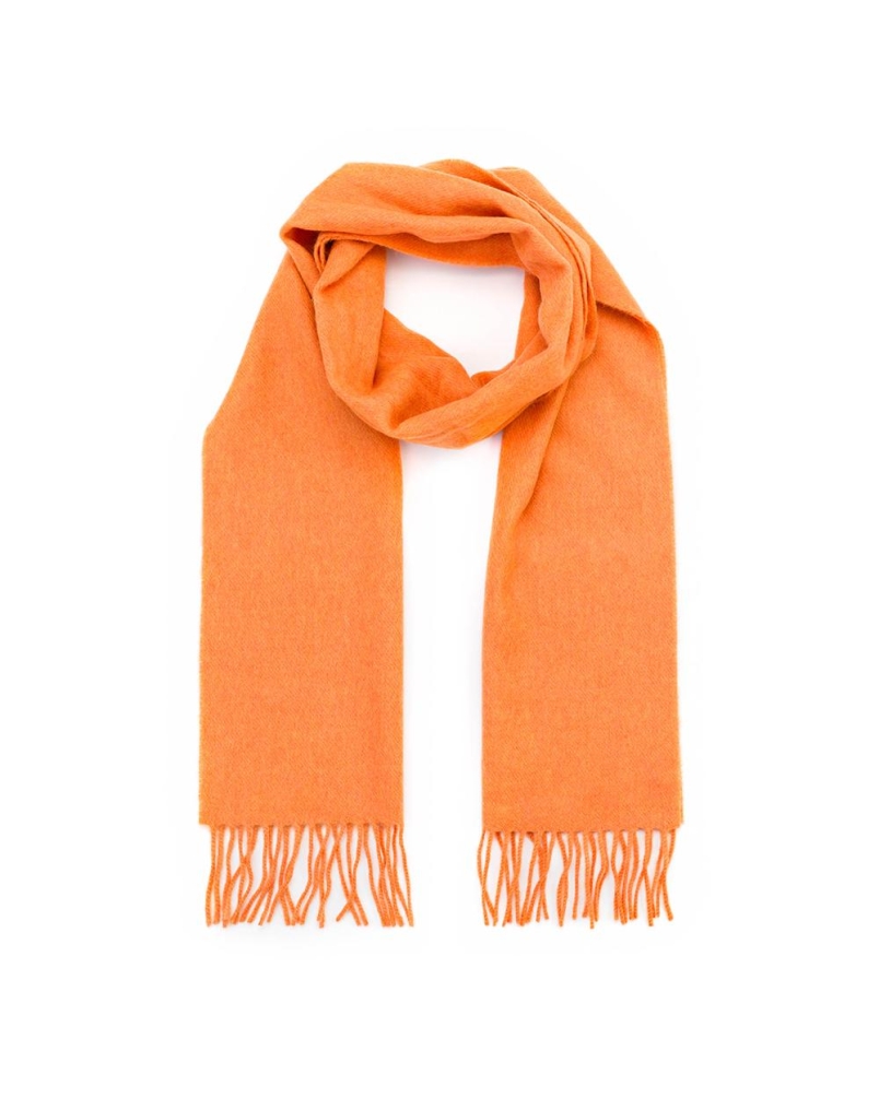 John Hanly Merino Luxury wool scarf tangerine