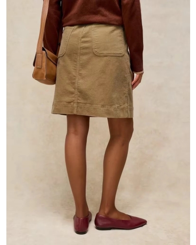White Stuff Tia cord skirt lgt green