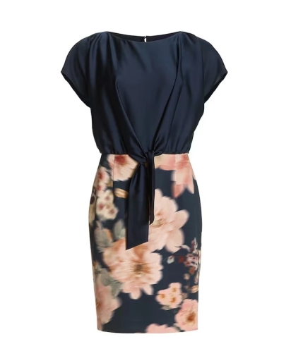 SWING Swing Sheath dress navy multi