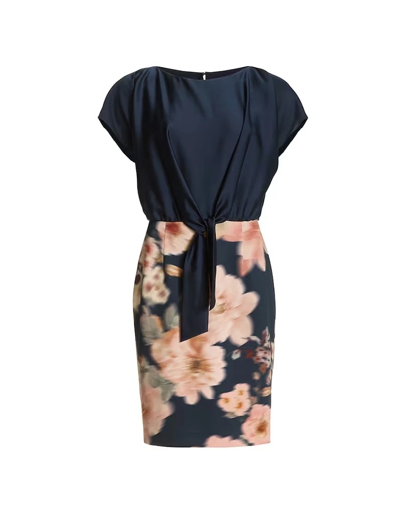 Swing Sheath dress navy multi navy/multi