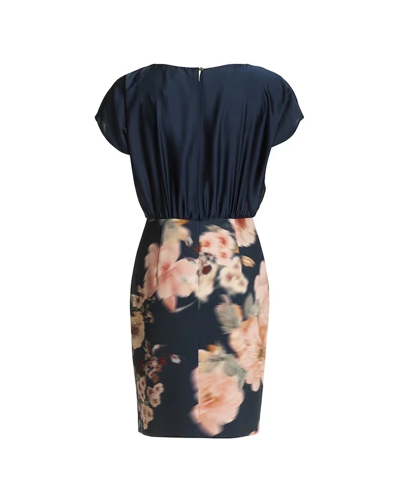 Swing Sheath dress navy multi navy/multi