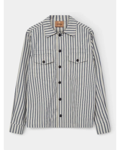 MOS MOSH GALLERY Mos Mosh Gallery Marcello stripe overshirt