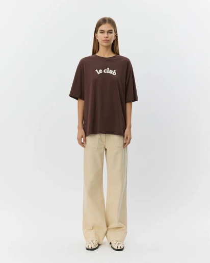 SOFIE SCHNOOR Sofie Schnoor Mae oversize t-shirt dark brown