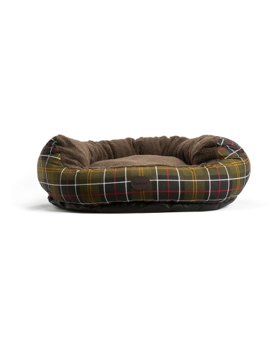 Barbour Snuggle dog bed 35' classic tartan