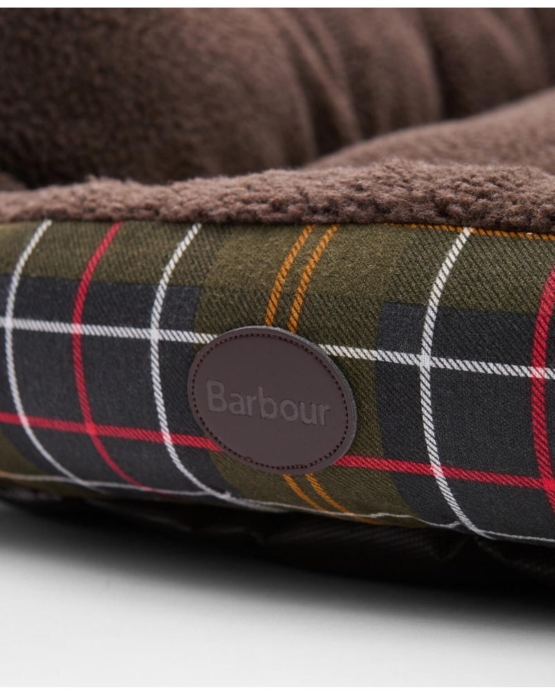 Barbour Snuggle dog bed 35' classic tartan