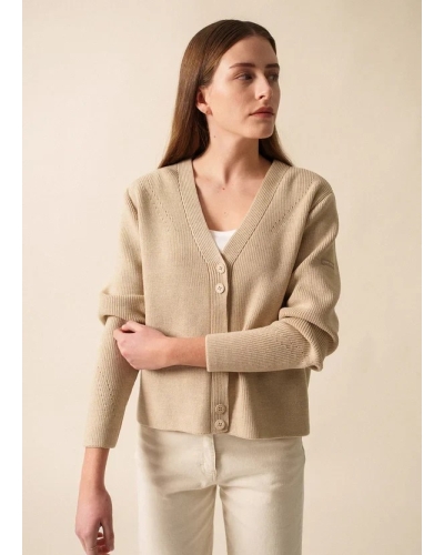 Saint James Aoste cardigan beige beige
