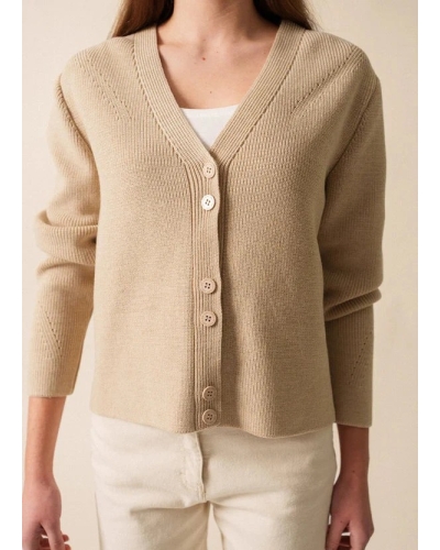 Saint James Aoste cardigan beige beige