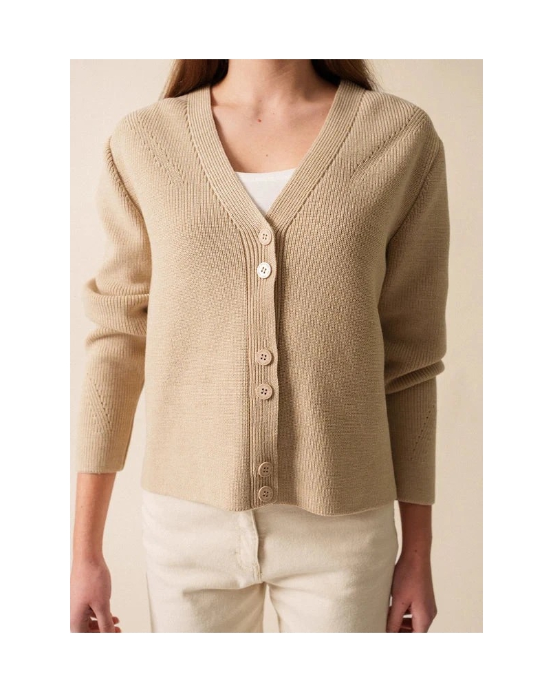Saint James Aoste cardigan beige beige