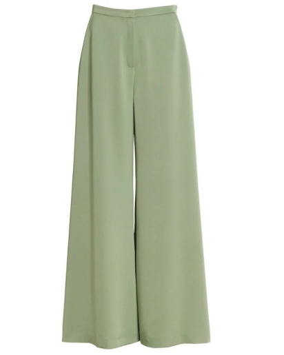 SWING Swing Satin wide leg trousers