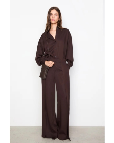 DIANE TROUSER dark brown