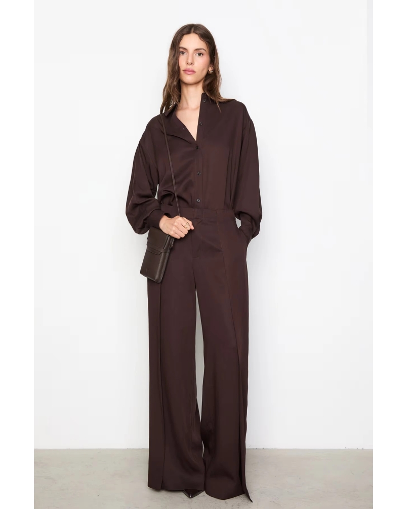 DIANE TROUSER dark brown