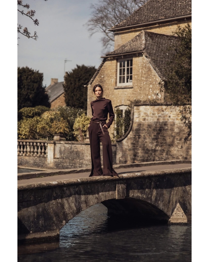 DIANE TROUSER dark brown