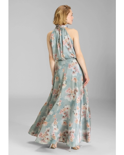 SWING Swing Evening dress blouson top crinkle satin