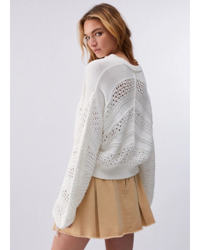 Liu Jo Crochet jumper bianco bianco