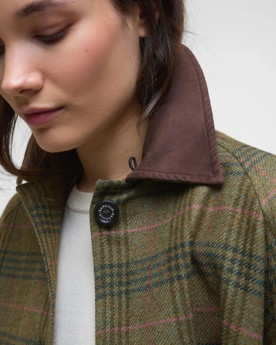 Barbour Flax lilly wool cape birch