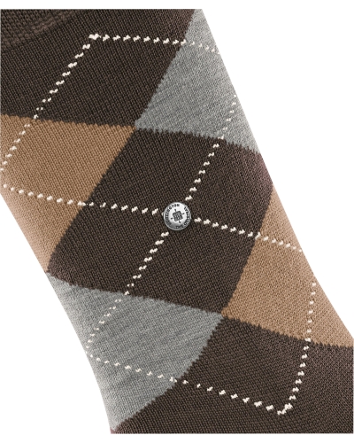 Burlington Marylebone dames sokken dark brown