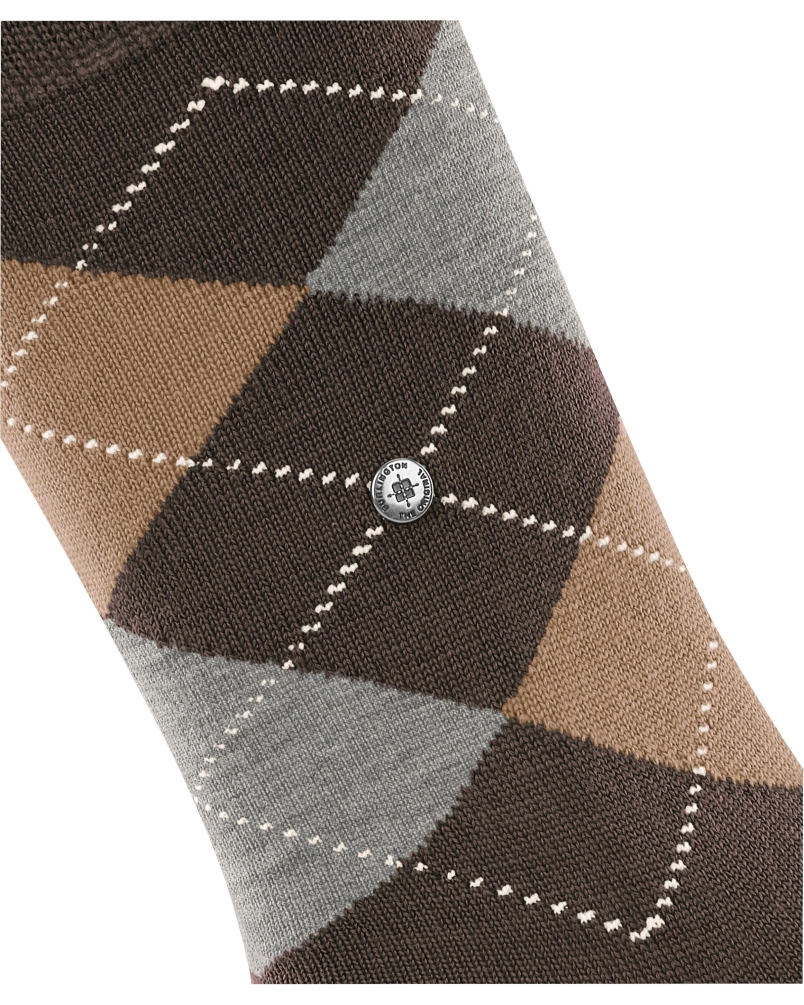 Burlington Marylebone dames sokken dark brown