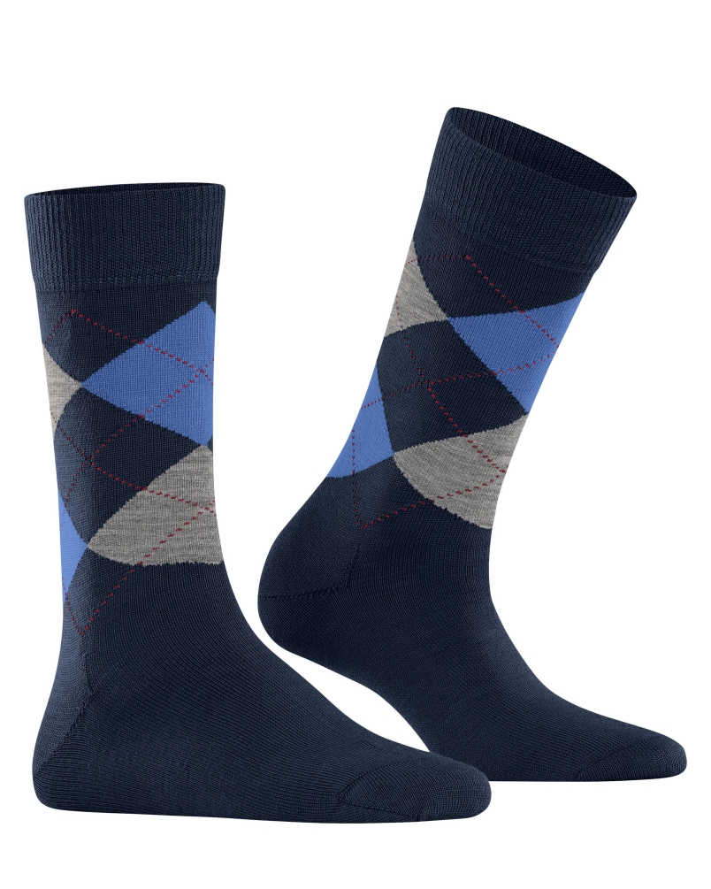 Burlington Marylebone dames sokken marine-1