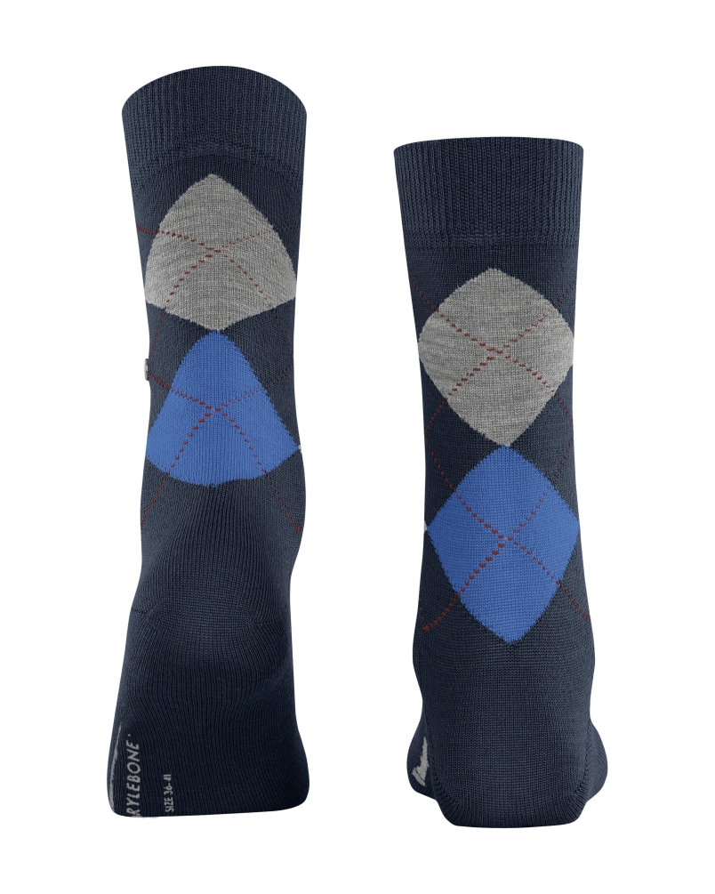 Burlington Marylebone dames sokken marine-1