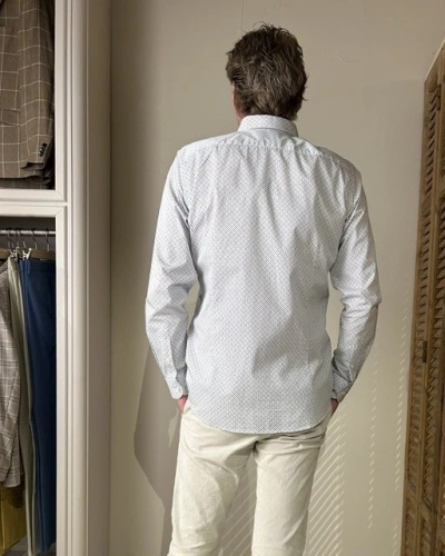 De Vent Henry brown blue pattern brown blue pattern h