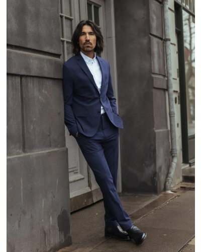 Mos Mosh Gallery Hugh dynamic luxe pant navy