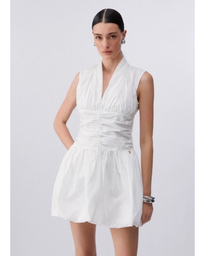 Liu Jo Short dress with cut-out detail white wol