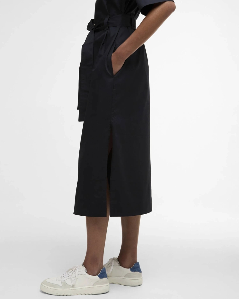 Barbour Sloane midi dress dark navy