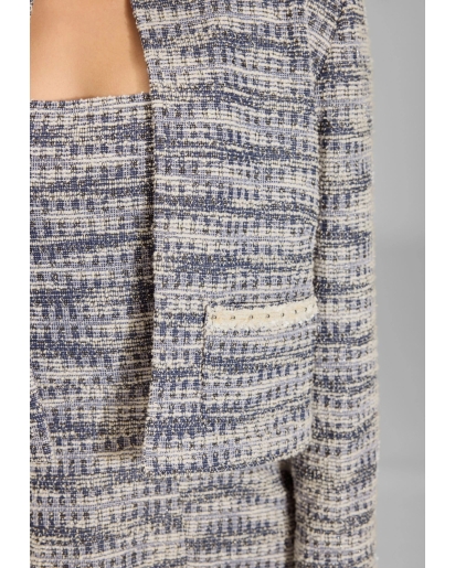 SWING Swing Boxy bouclé jacket navy ivory