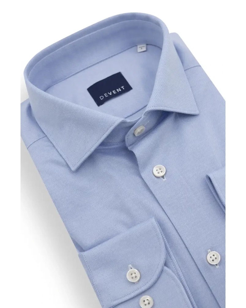De Vent Henry extra lange mouw blue herringbone blue h