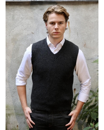 FISHERMAN OUT OF IRELAND Fisherman out of Ireland Lambswool knitted slipover