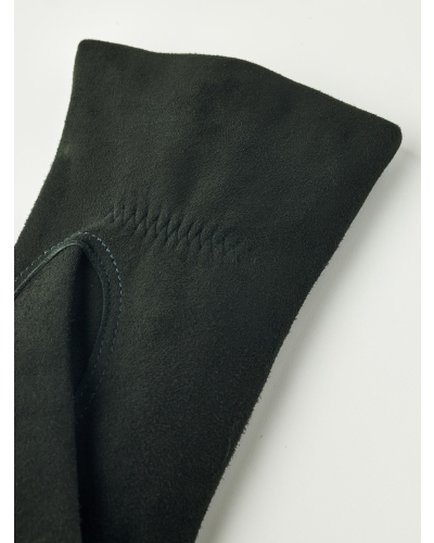 Hestra Elisabeth suede dames handschoenen dark forest